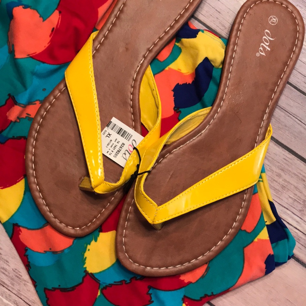 Yellow Flip Flops